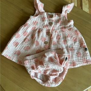 Pink Baby Dress with Matching Bloomers